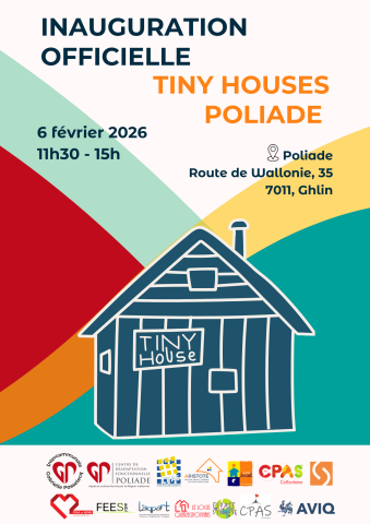 Affiche inauguration Tiny Houses Poliade